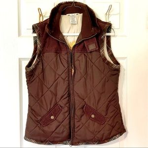 - Cabi Chocolate Quilted Vest Size M